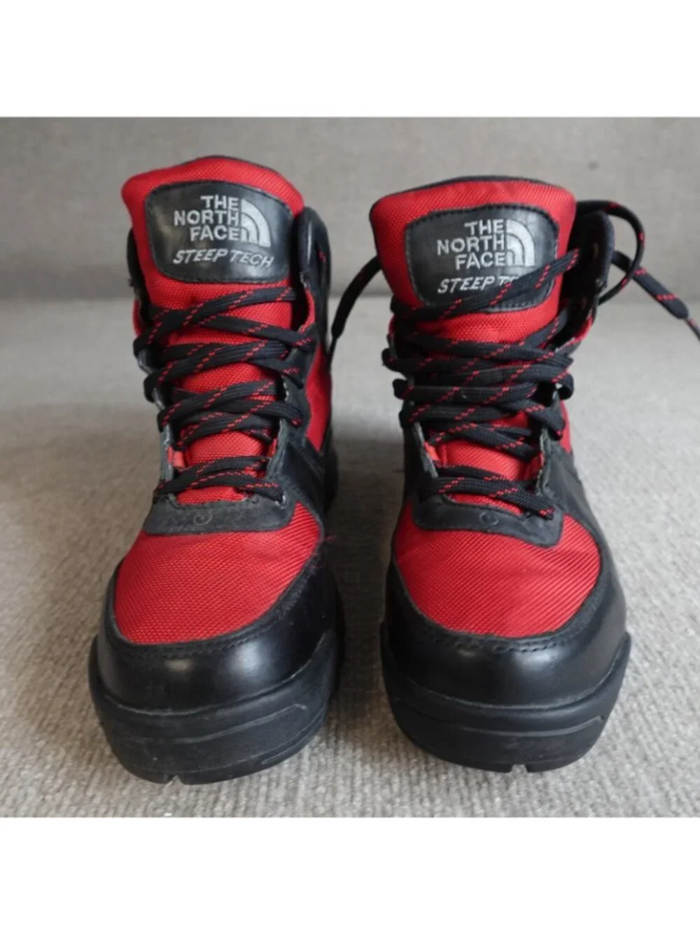 The North Face Mens Boots 9 Black Red Steep Tech Gore-Tex Vintage
